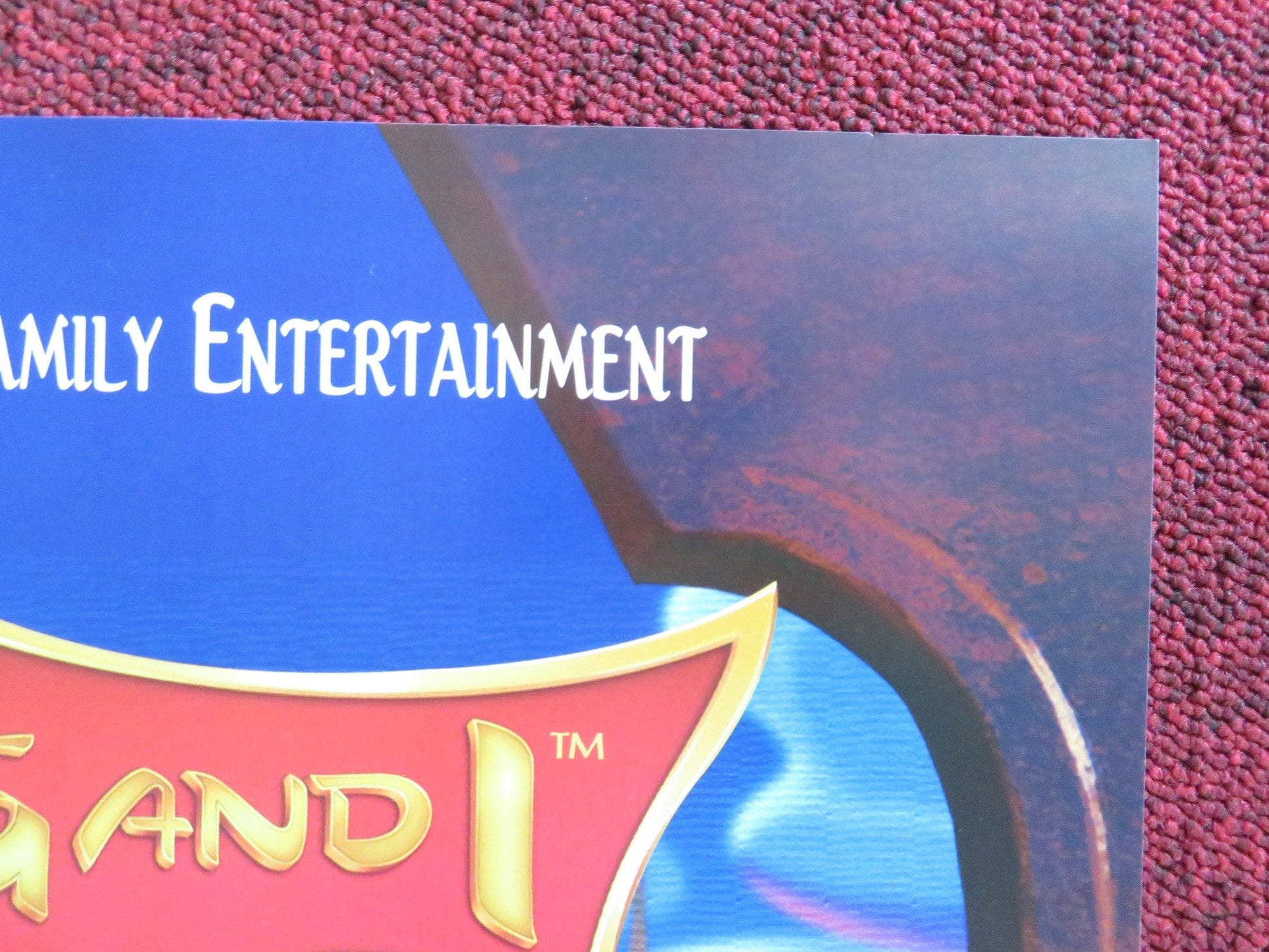 THE KING AND I VHS VIDEO POSTER MIRANDA RICHARDSON CHRISTIANE NOLL 1999 Rendezvous Cinema Movie posters