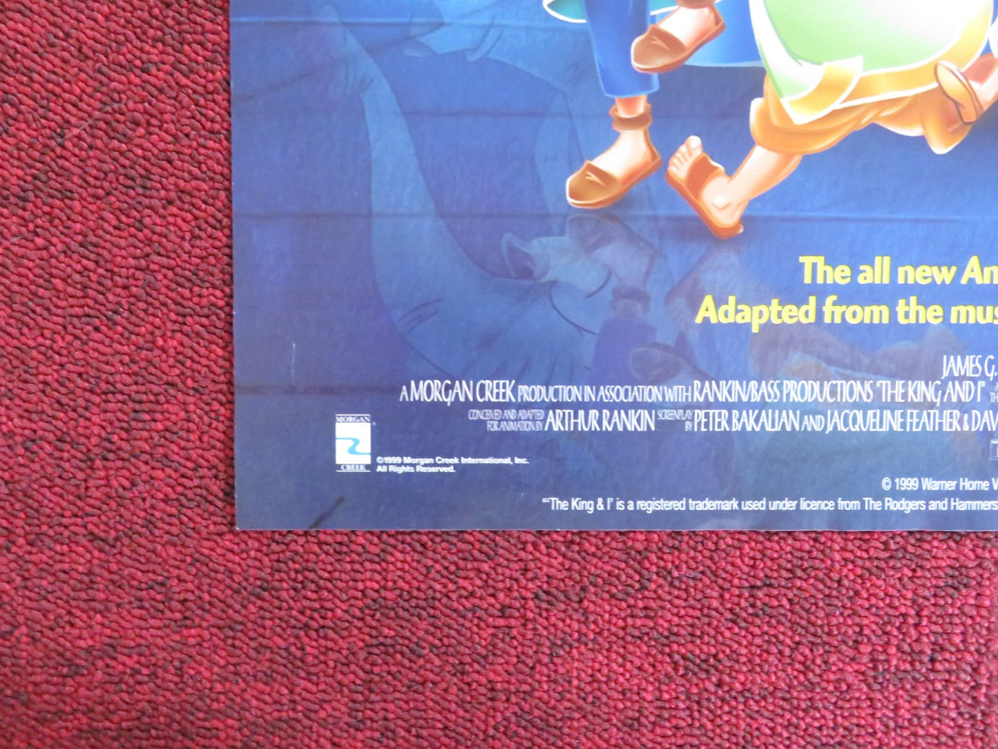 THE KING AND I VHS VIDEO POSTER MIRANDA RICHARDSON CHRISTIANE NOLL 1999 Rendezvous Cinema Movie posters