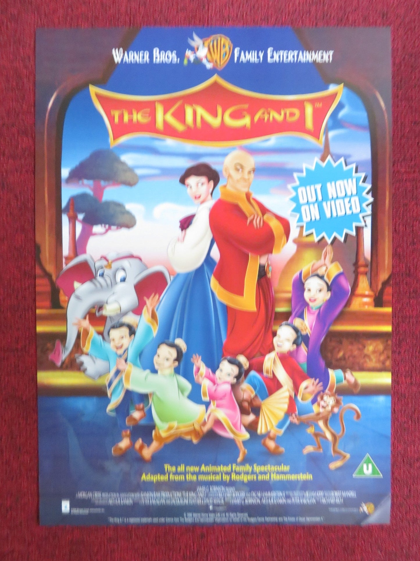 THE KING AND I VHS VIDEO POSTER MIRANDA RICHARDSON CHRISTIANE NOLL 1999 Rendezvous Cinema Movie posters