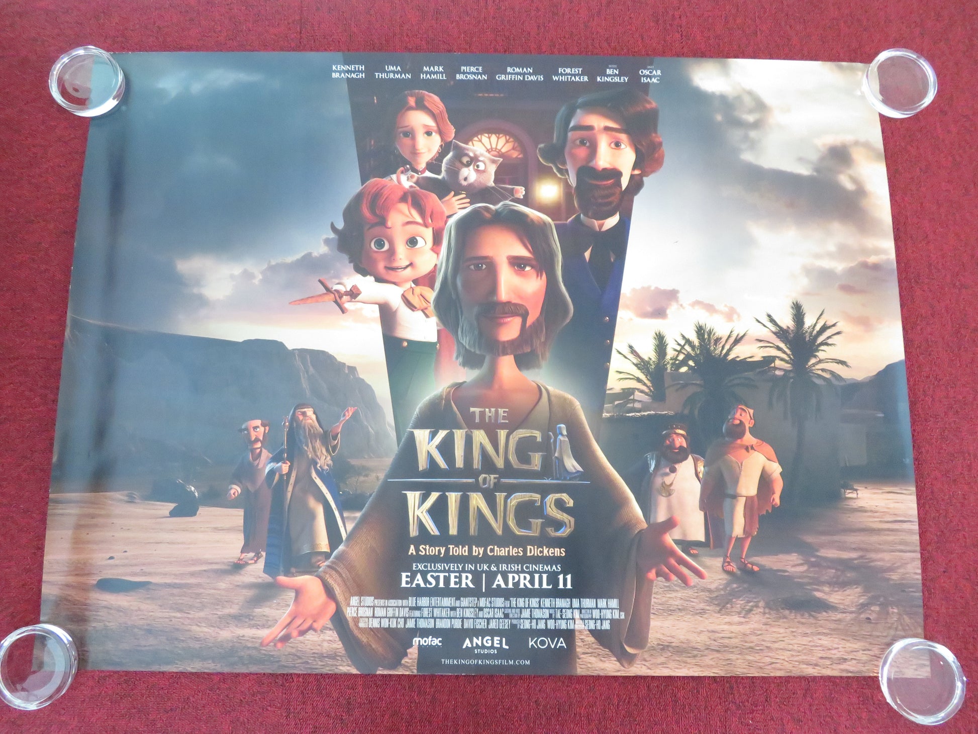 The King of Kings UK Quad Rolled Poster Mark Hamill Pierce Brosnan 2025 Movie posters