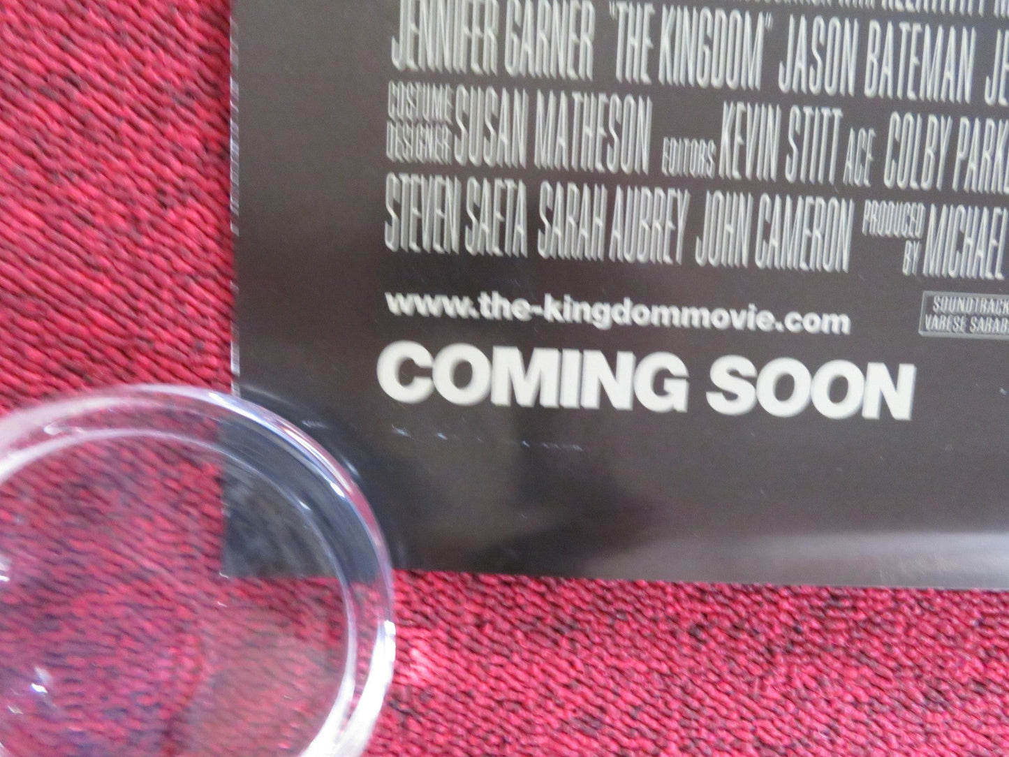 THE KINGDOM US ONE SHEET ROLLED POSTER JAMIE FOXX CHRIS COOPER 2007 Rendezvous Cinema Movie posters