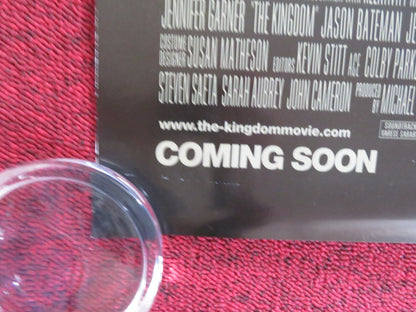 THE KINGDOM US ONE SHEET ROLLED POSTER JAMIE FOXX CHRIS COOPER 2007 Rendezvous Cinema Movie posters