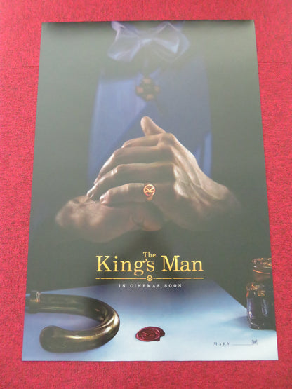 The King's Man US One Sheet Rolled Poster Ralph Fiennes Charles Dance 2019 Movie posters