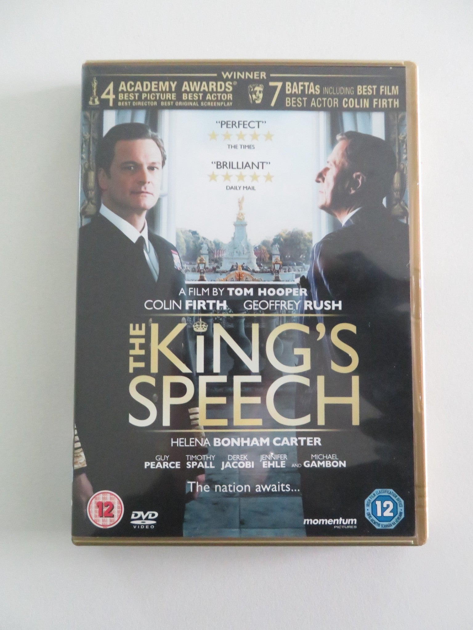 THE KING'S SPEECH (DVD) COLIN FIRTH GEOFFREY RUSH 2010 REGION 2 Rendezvous Cinema Movie posters