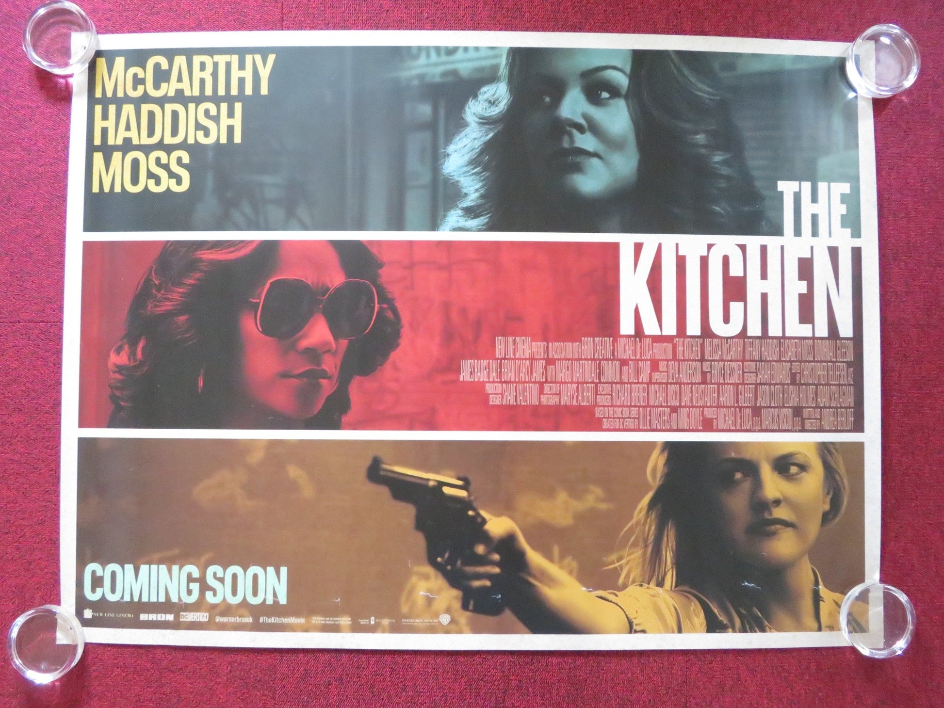 THE KITCHEN UK QUAD ROLLED POSTER MELISSA MCCARTHY ELISABETH MOSS 2019 Rendezvous Cinema Movie posters