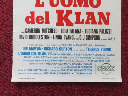 THE KLANSMAN ITALIAN LOCANDINA POSTER LEE MARVIN RICHARD BURTON 1974 Rendezvous Cinema Movie posters