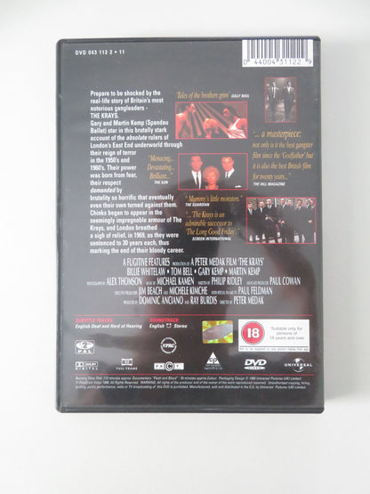 The Krays (DVD) Gary Kemp Martin Kemp Billie Whitelaw 1990 Region 2 Movie posters