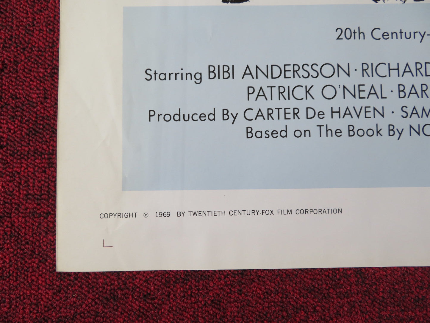 THE KREMLIN LETTER FOLDED US ONE SHEET POSTER BIBI ANDERSSON RICHARD BOONE 1970 Rendezvous Cinema Movie posters