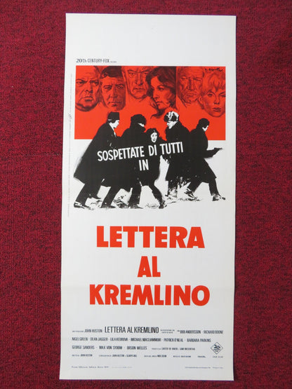 THE KREMLIN LETTER ITALIAN LOCANDINA POSTER BIBI ANDERSSON RICHARD BOONE 1970 Rendezvous Cinema Movie posters