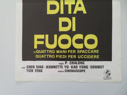 The Kung Fu Brothers Italian Locandina Poster Kao Yuen Jeanette Yu 1972 Movie posters