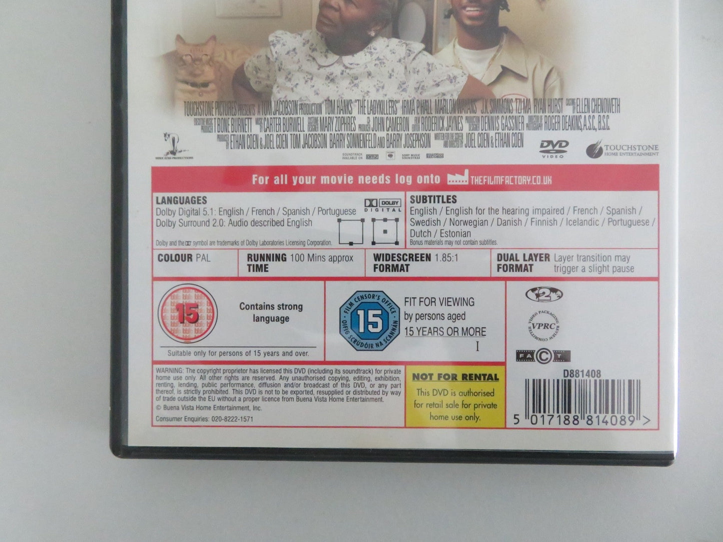 The Ladykillers (DVD) Tom Hanks Marlon Mayans 2004 Region 2 Movie posters