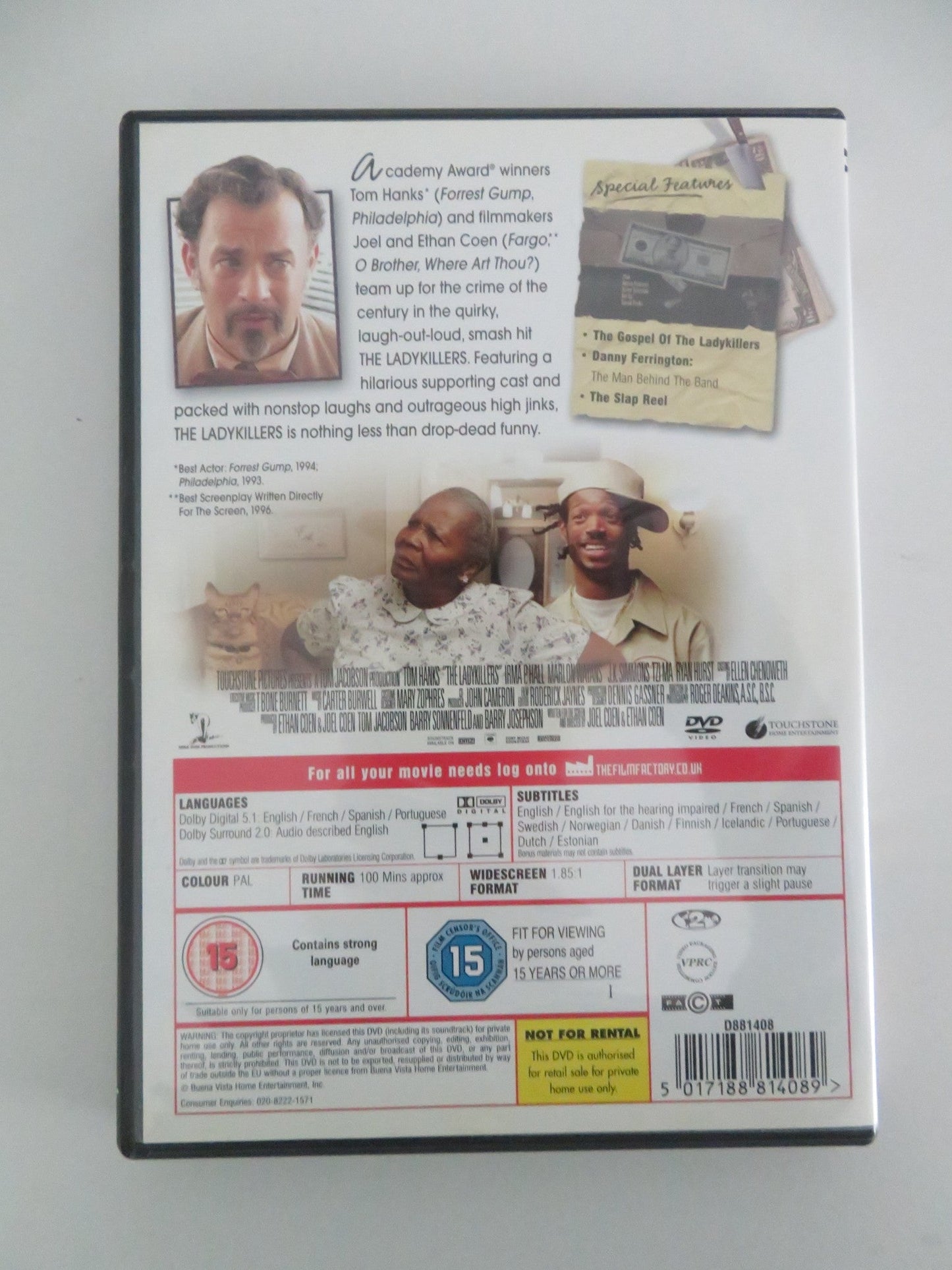 The Ladykillers (DVD) Tom Hanks Marlon Mayans 2004 Region 2 Movie posters