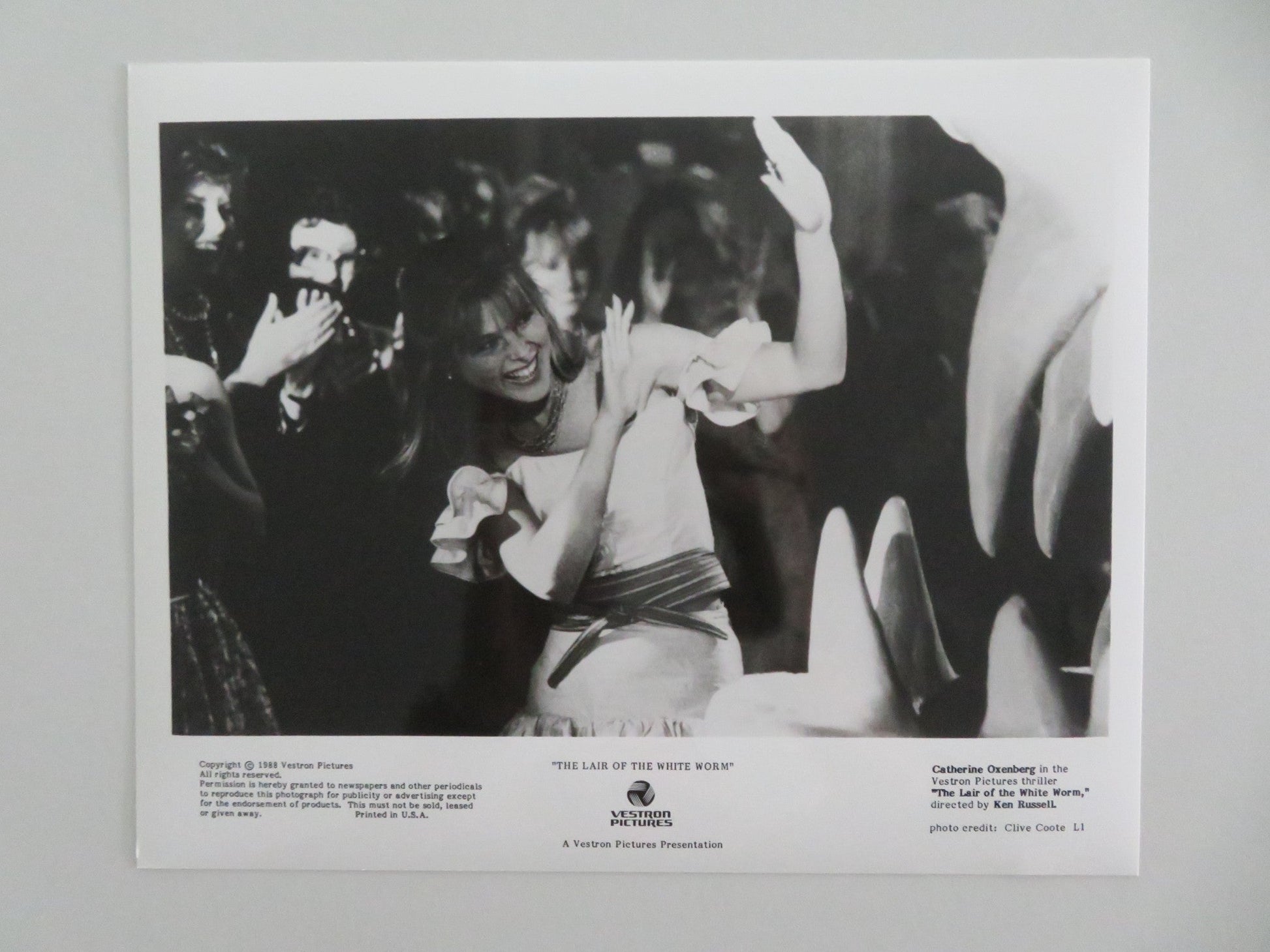 THE LAIR OF THE WHITE WORM MOVIE STILL PHOTO LOT OF 9 HUGH GRANT A. DONOHOE 1988 - Rendezvous Cinema