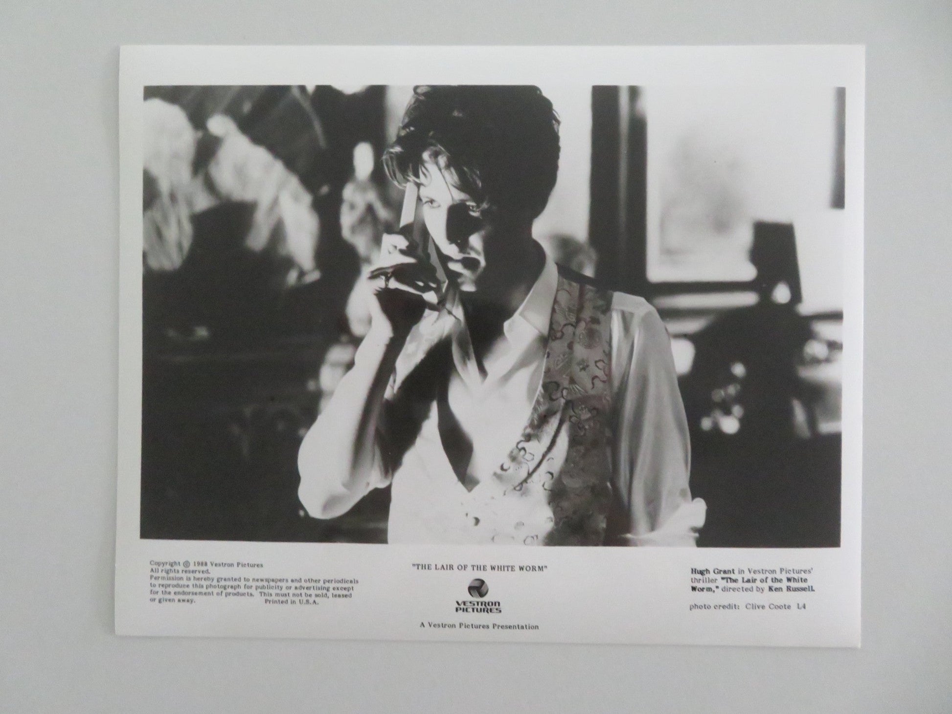 THE LAIR OF THE WHITE WORM MOVIE STILL PHOTO LOT OF 9 HUGH GRANT A. DONOHOE 1988 - Rendezvous Cinema