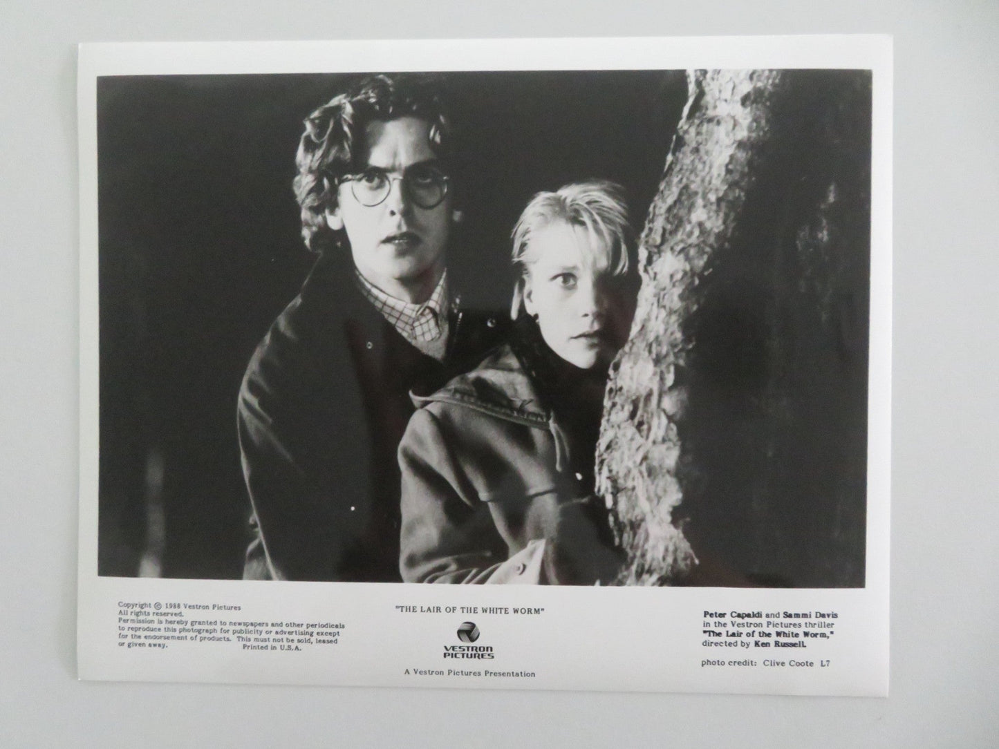 THE LAIR OF THE WHITE WORM MOVIE STILL PHOTO LOT OF 9 HUGH GRANT A. DONOHOE 1988 - Rendezvous Cinema