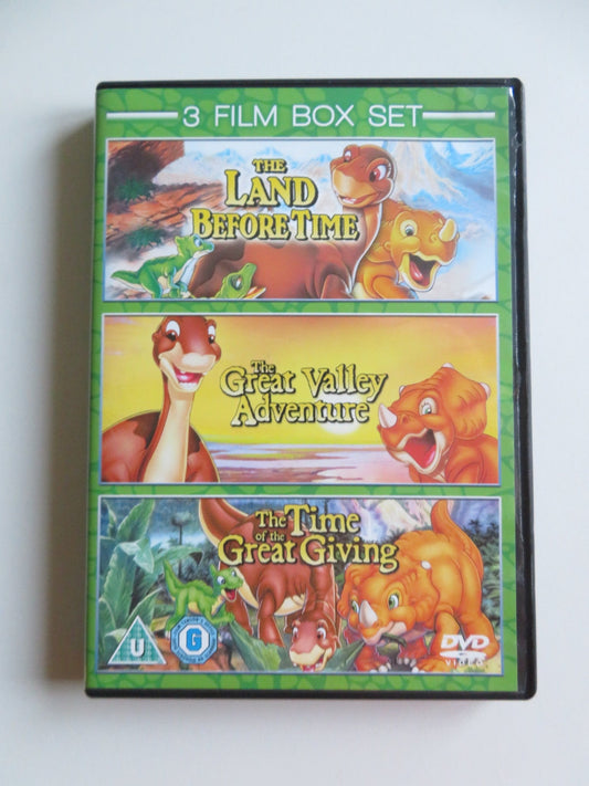 THE LAND BEFORE TIME - 3 FILM BOX SET - 3 DISCS (DVD) 1988 REGION 2 - Rendezvous Cinema
