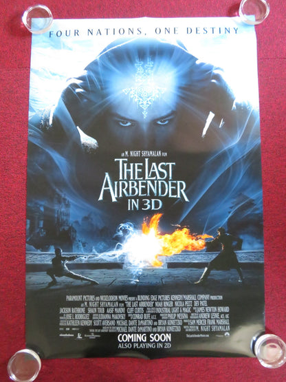 THE LAST AIRBENDER - D US ONE SHEET ROLLED POSTER NOAH RINGER DEV PATEL 2010 Rendezvous Cinema Movie posters