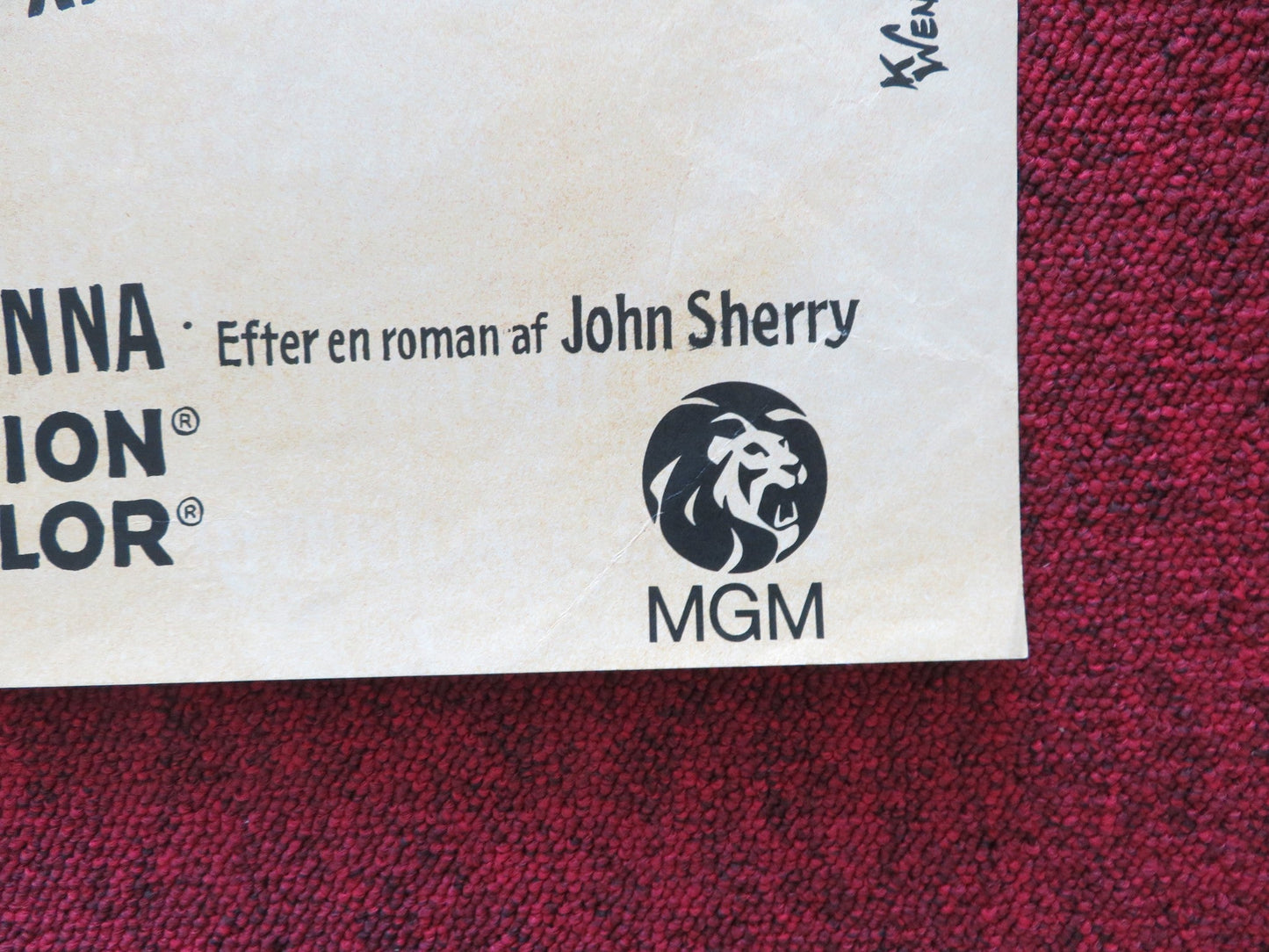 THE LAST CHALLENGE DANISH POSTER ROLLED GLENN FORD ANGIE DICKINSON 1968 Rendezvous Cinema Movie posters