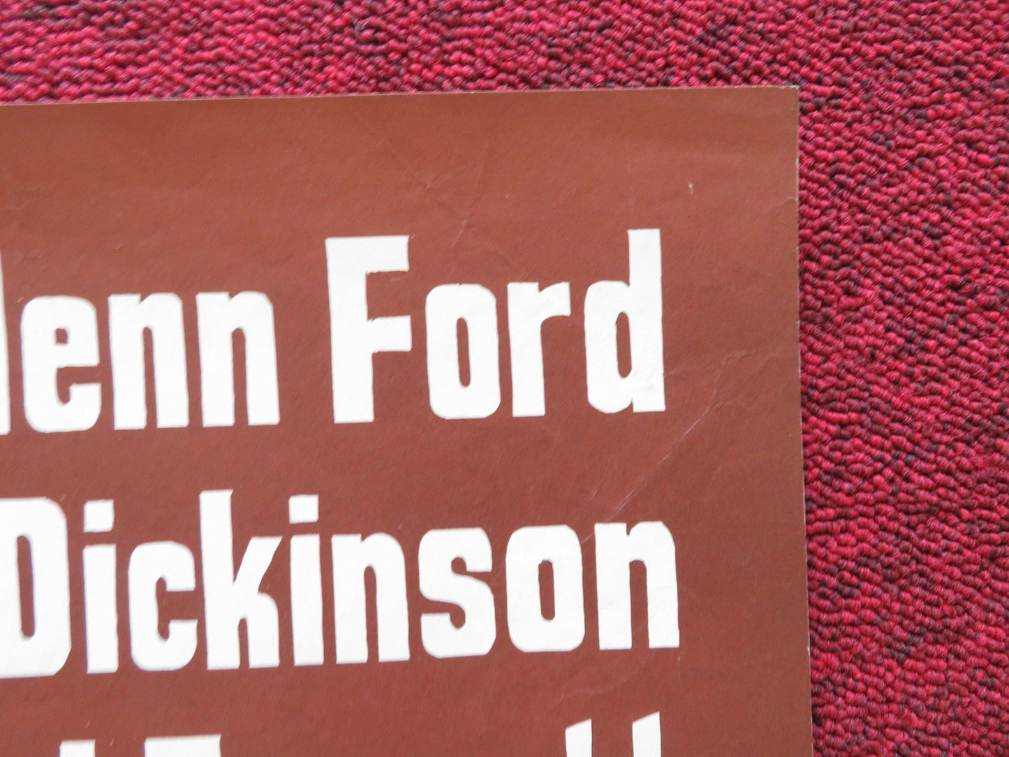 THE LAST CHALLENGE DANISH POSTER ROLLED GLENN FORD ANGIE DICKINSON 1968 Rendezvous Cinema Movie posters