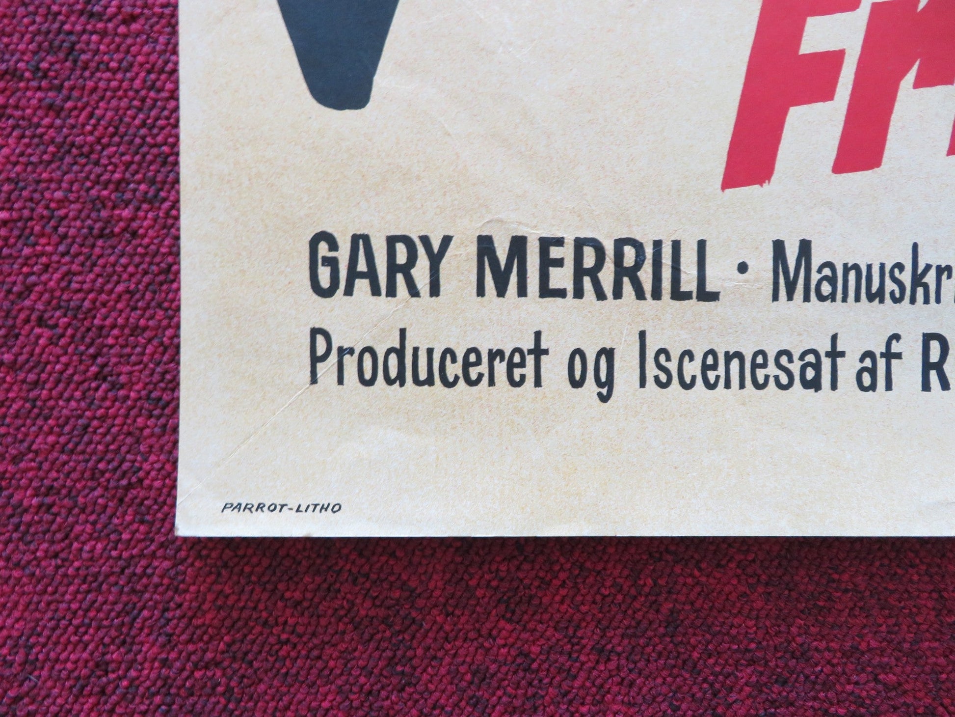 THE LAST CHALLENGE DANISH POSTER ROLLED GLENN FORD ANGIE DICKINSON 1968 Rendezvous Cinema Movie posters