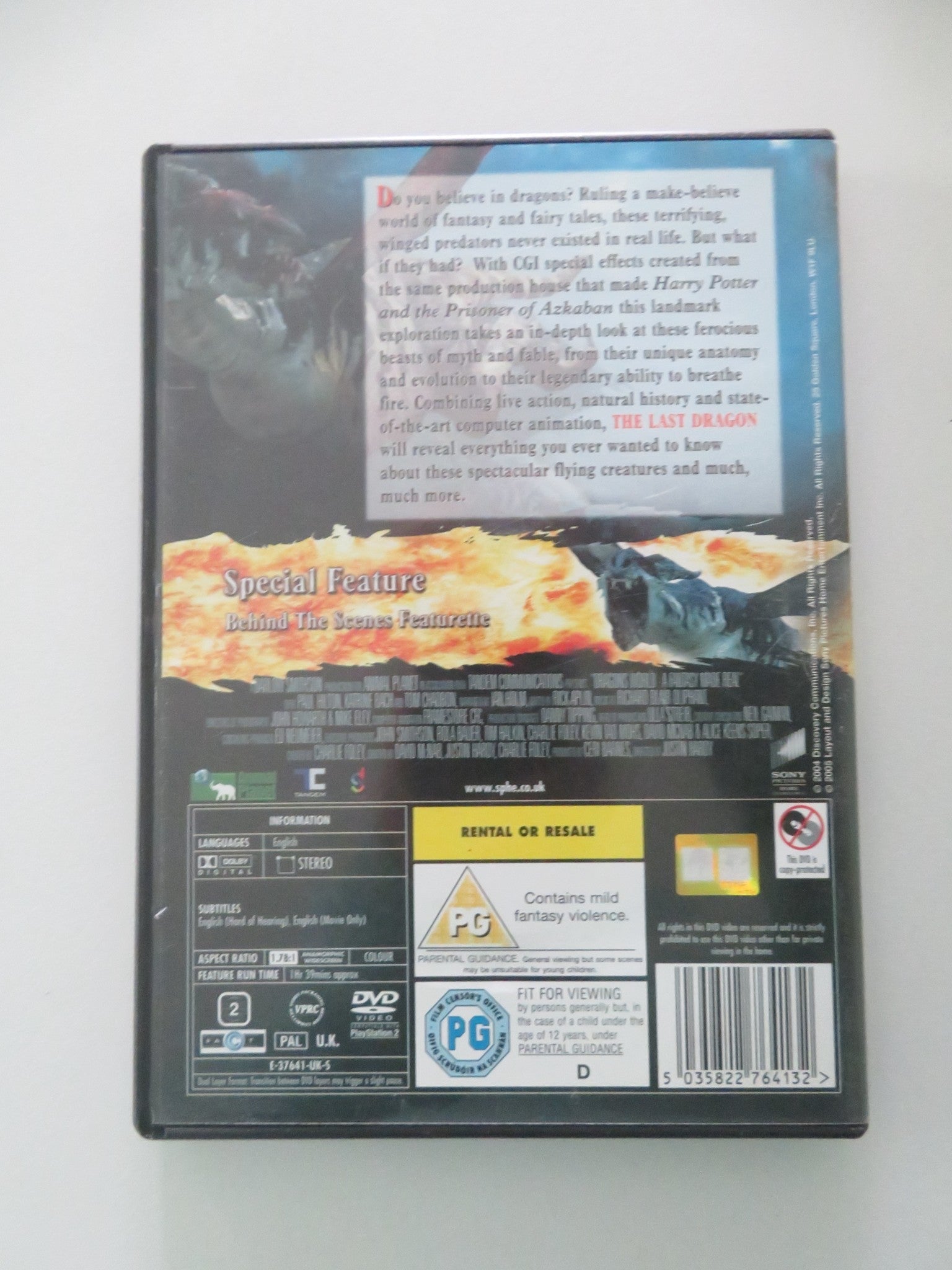 The Last Dragon (DVD) Ian Holm Paul Hilton 2004 Region 2 Movie posters