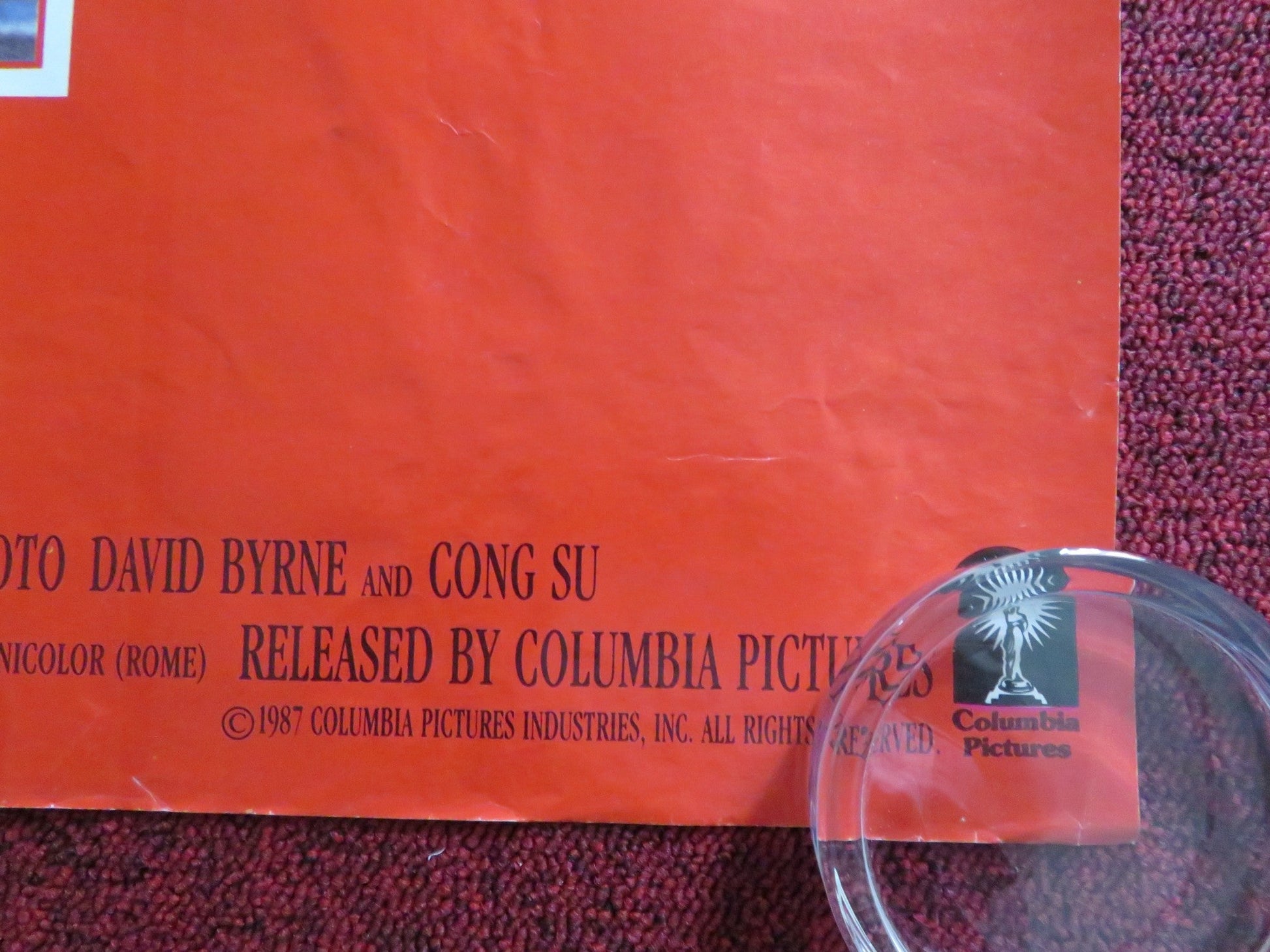 THE LAST EMPEROR UK QUAD ROLLED POSTER JOHN LONE JOAN CHEN 1987 Rendezvous Cinema Movie posters