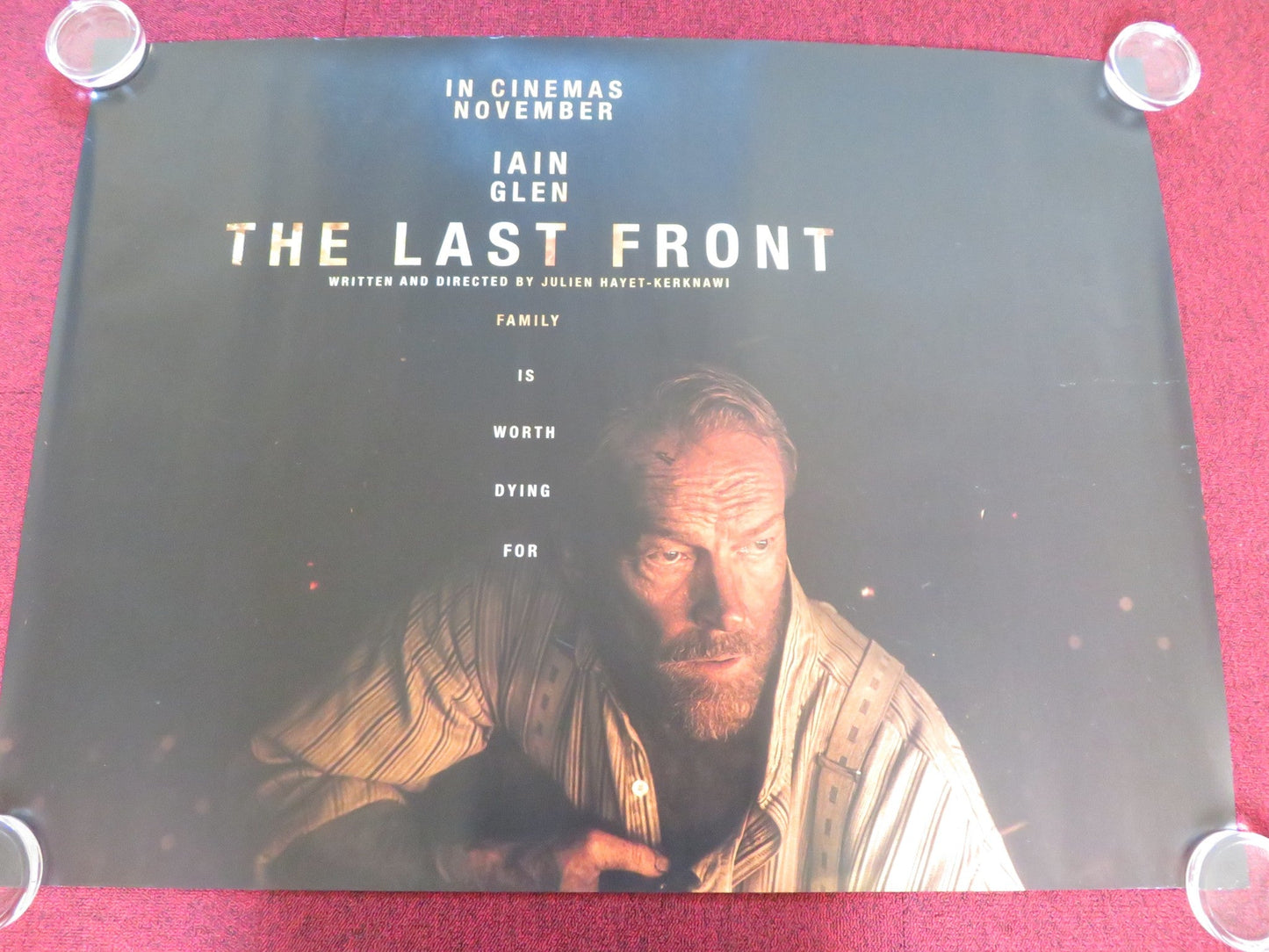THE LAST FRONT UK QUAD ROLLED POSTER IAIN GLEN SASHA LUSS 2024 Rendezvous Cinema Movie posters
