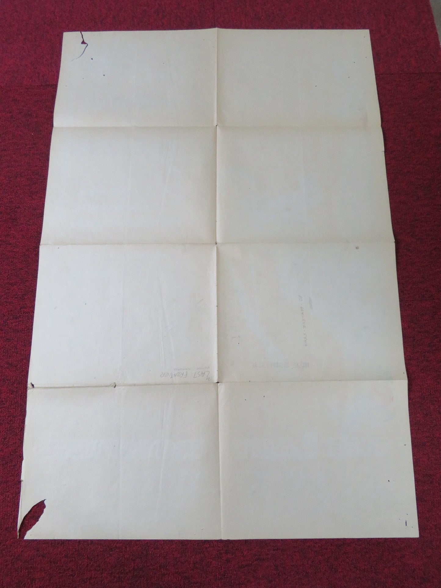 THE LAST FRONTIER FOLDED US ONE SHEET POSTER VICTOR MATURE GUY MADISON 1955 Rendezvous Cinema Movie posters