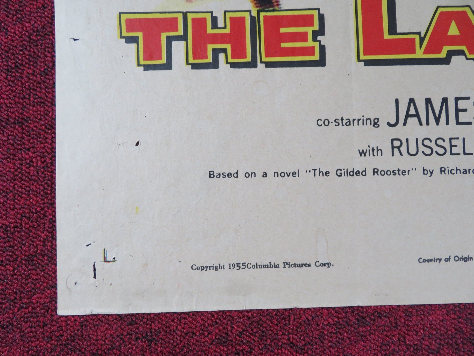 THE LAST FRONTIER FOLDED US ONE SHEET POSTER VICTOR MATURE GUY MADISON 1955 Rendezvous Cinema Movie posters