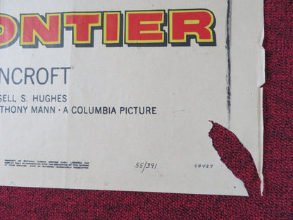 THE LAST FRONTIER FOLDED US ONE SHEET POSTER VICTOR MATURE GUY MADISON 1955 Rendezvous Cinema Movie posters