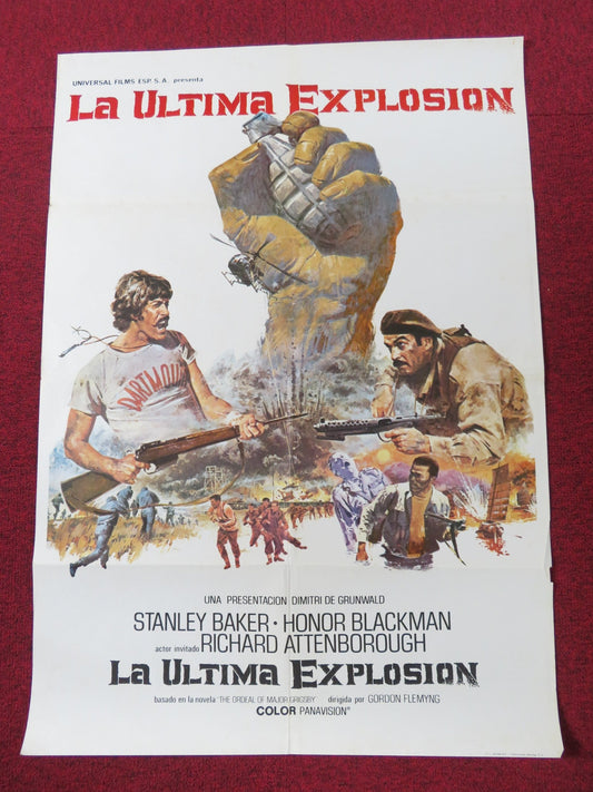 THE LAST GRENADE SPANISH POSTER STANLEY BAKER HONOR BLACKMAN 1973 Rendezvous Cinema Movie posters