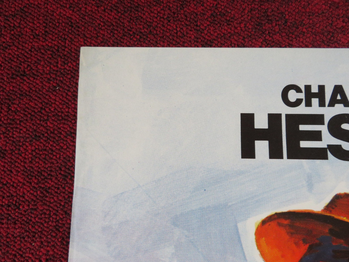 THE LAST HARD MEN GERMAN A1 POSTER FOLDED CHARLTON HESTON JAMES COBURN 1976 Rendezvous Cinema Movie posters