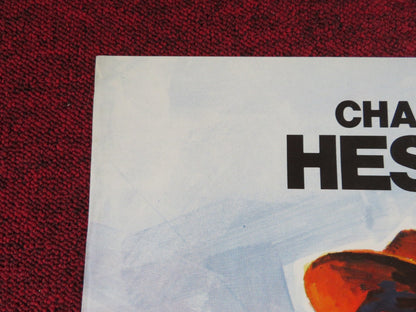 THE LAST HARD MEN GERMAN A1 POSTER FOLDED CHARLTON HESTON JAMES COBURN 1976 Rendezvous Cinema Movie posters