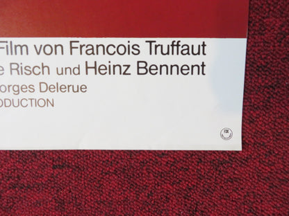 THE LAST METRO GERMAN A1 POSTER FOLDED CATHERINE DENEUVE GERARD DEPARDIEU 1981 Rendezvous Cinema Movie posters