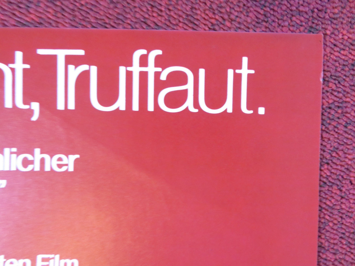 THE LAST METRO GERMAN A1 POSTER FOLDED CATHERINE DENEUVE GERARD DEPARDIEU 1981 Rendezvous Cinema Movie posters