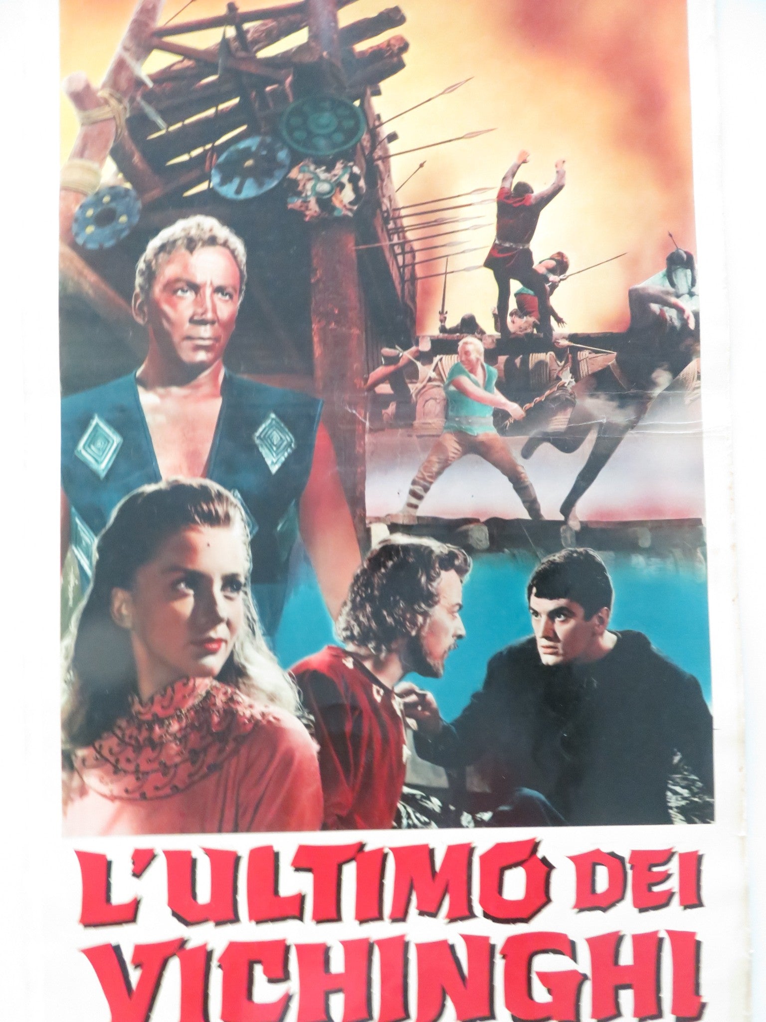 THE LAST OF THE VIKINGS ITALIAN LOCANDINA POSTER CAMERON MITCHELL E. PURDOM 1961 Movie posters