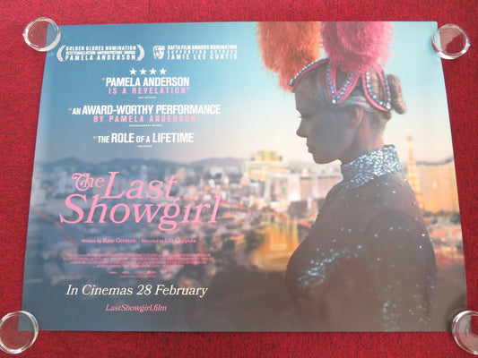 THE LAST SHOWGIRL UK QUAD ROLLED POSTER PAMELA ANDERSON JAME LEE CURTIS 2024 Movie posters