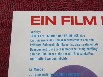 THE LAST SNOW OF SPRINGTIME GERMAN A1 POSTER FOLDED BEKIM FEHMUI 1975 Rendezvous Cinema Movie posters