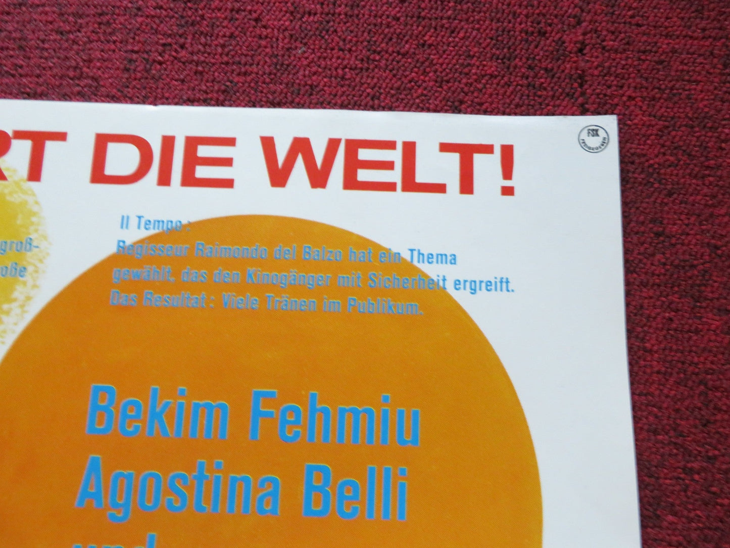 THE LAST SNOW OF SPRINGTIME GERMAN A1 POSTER FOLDED BEKIM FEHMUI 1975 Rendezvous Cinema Movie posters