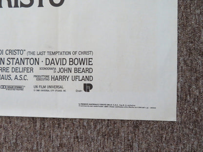 THE LAST TEMPTATION OF CHRIST ITALIAN 2 FOGLIO POSTER WILLEM DAFOE D. BOWIE 1988 Rendezvous Cinema Movie posters