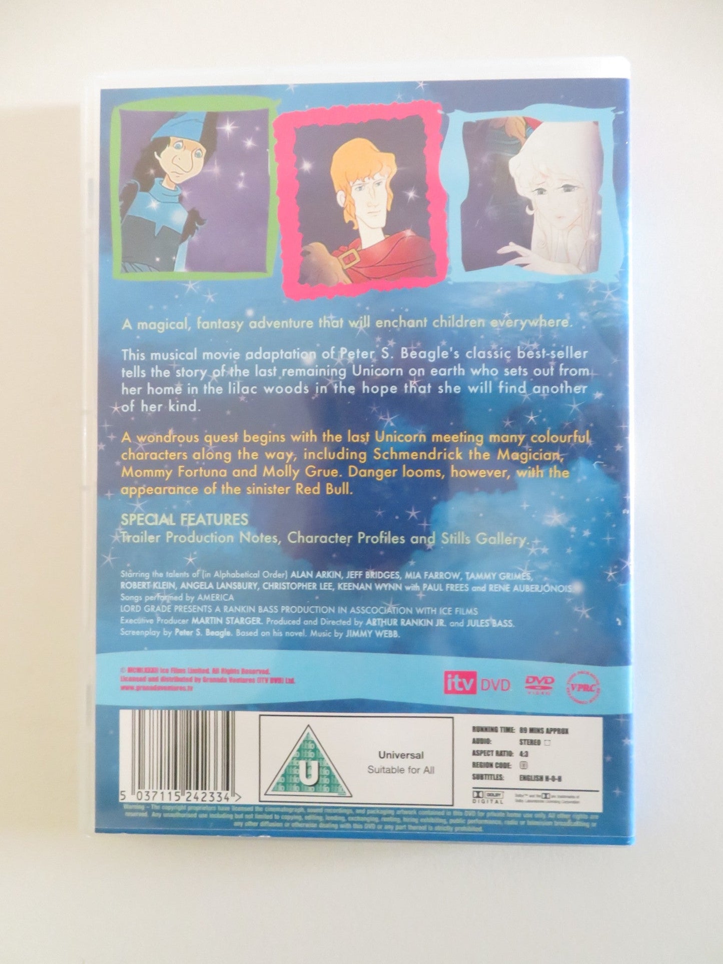 THE LAST UNICORN (DVD) JEFF BRIDGES MIA FARROW 1982 REGION 2 - Rendezvous Cinema