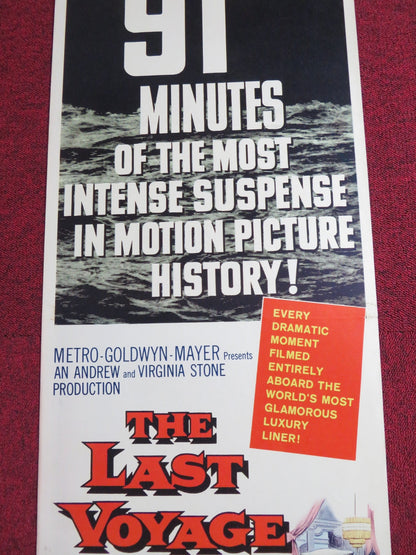 THE LAST VOYAGE US INSERT POSTER ROBERT STACK DOROTHY MALONE 1960 Rendezvous Cinema Movie posters