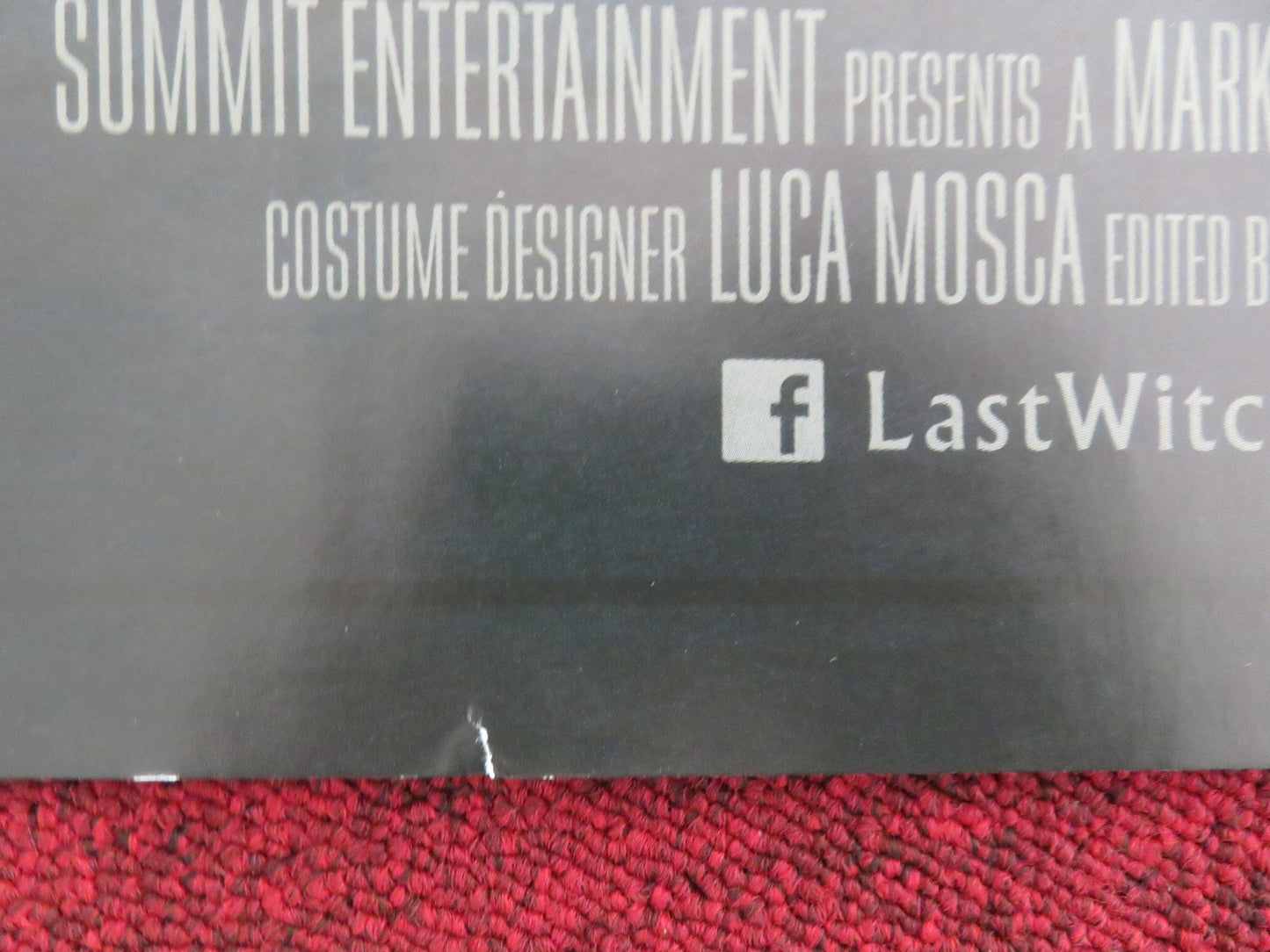 THE LAST WITCH HUNTER UK QUAD ROLLED POSTER VIN DIESEL ELIJAH WOOD 2015 Movie posters