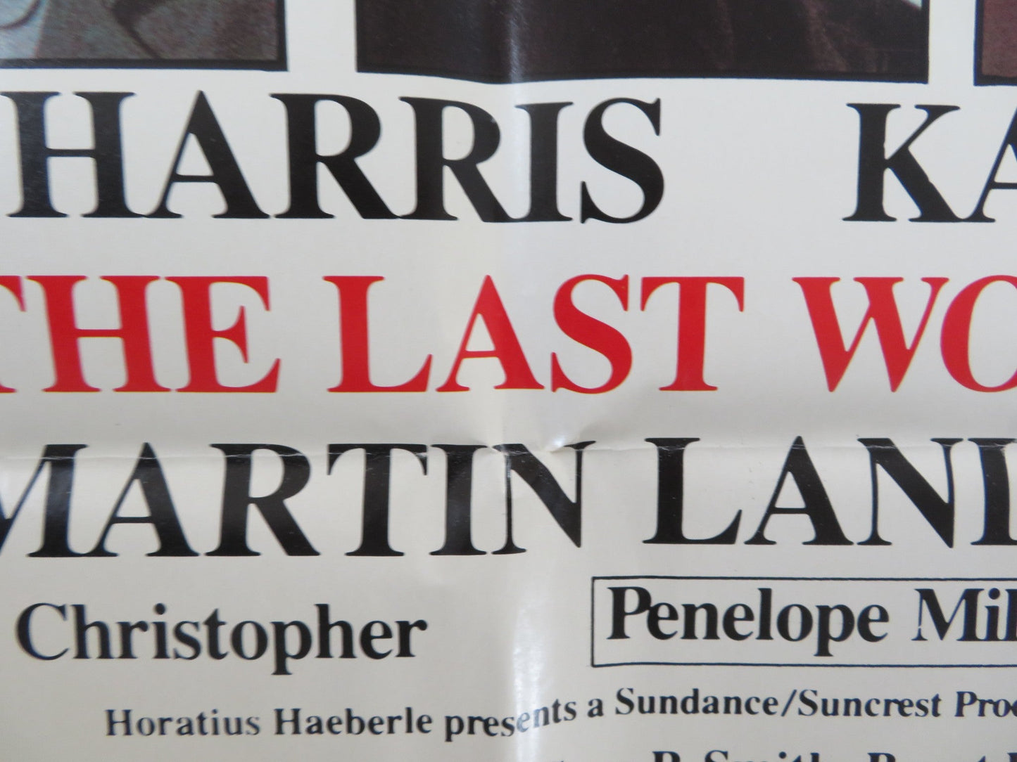 THE LAST WORD FOLDED US ONE SHEET POSTER RICHARD HARRIS KAREN BLACK 1979 Rendezvous Cinema Movie posters