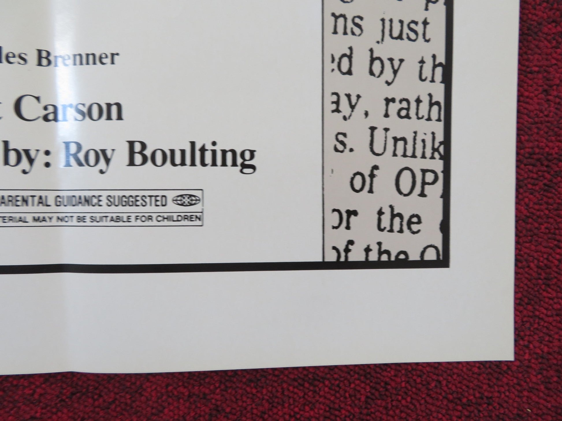 THE LAST WORD FOLDED US ONE SHEET POSTER RICHARD HARRIS KAREN BLACK 1979 Rendezvous Cinema Movie posters