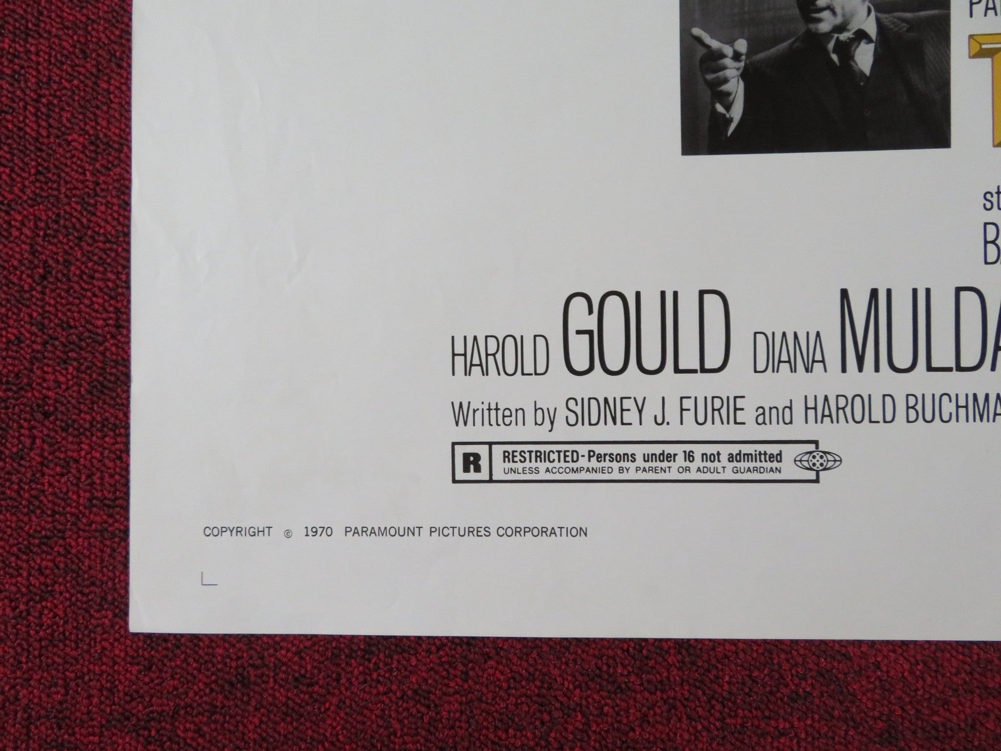 THE LAWYER FOLDED US ONE SHEET POSTER BARRY NEWMAN HAROLD GOULD 1970 Rendezvous Cinema Movie posters