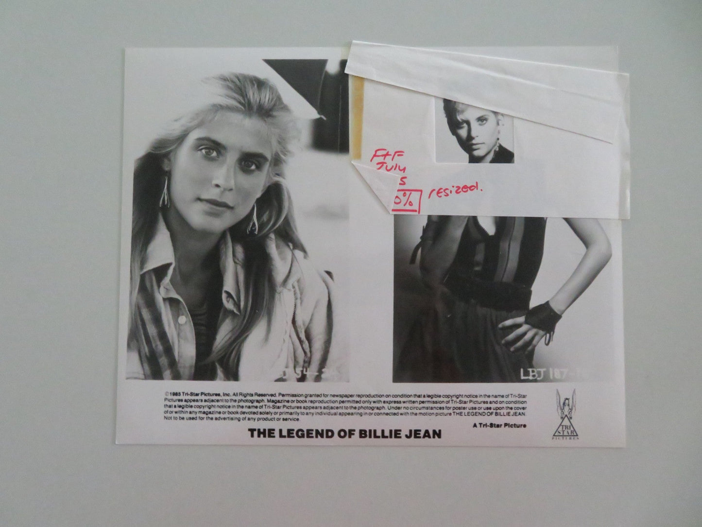 THE LEGEND OF BILLIE JEAN MOVIE STILL PHOTO LOT OF 6 HELEN SLATER K. GORDON 1985 - Rendezvous Cinema