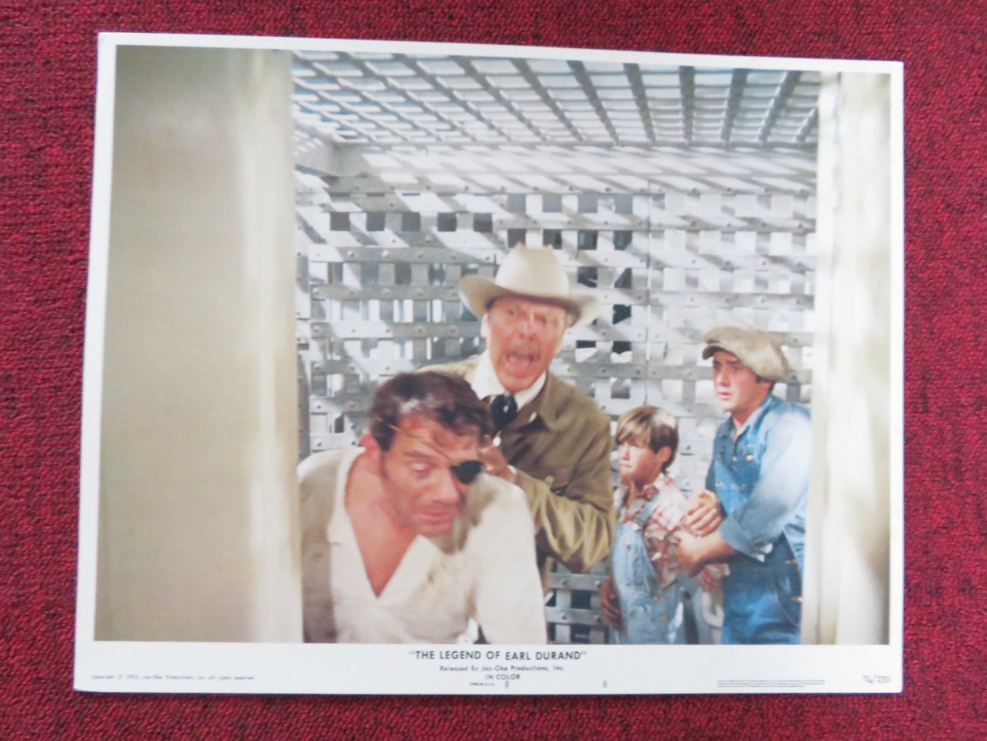 THE LEGEND OF EARL DURAND US LOBBY CARD FULL SET PETER HASKELL SLIM PICKENS 1974 Rendezvous Cinema Movie posters
