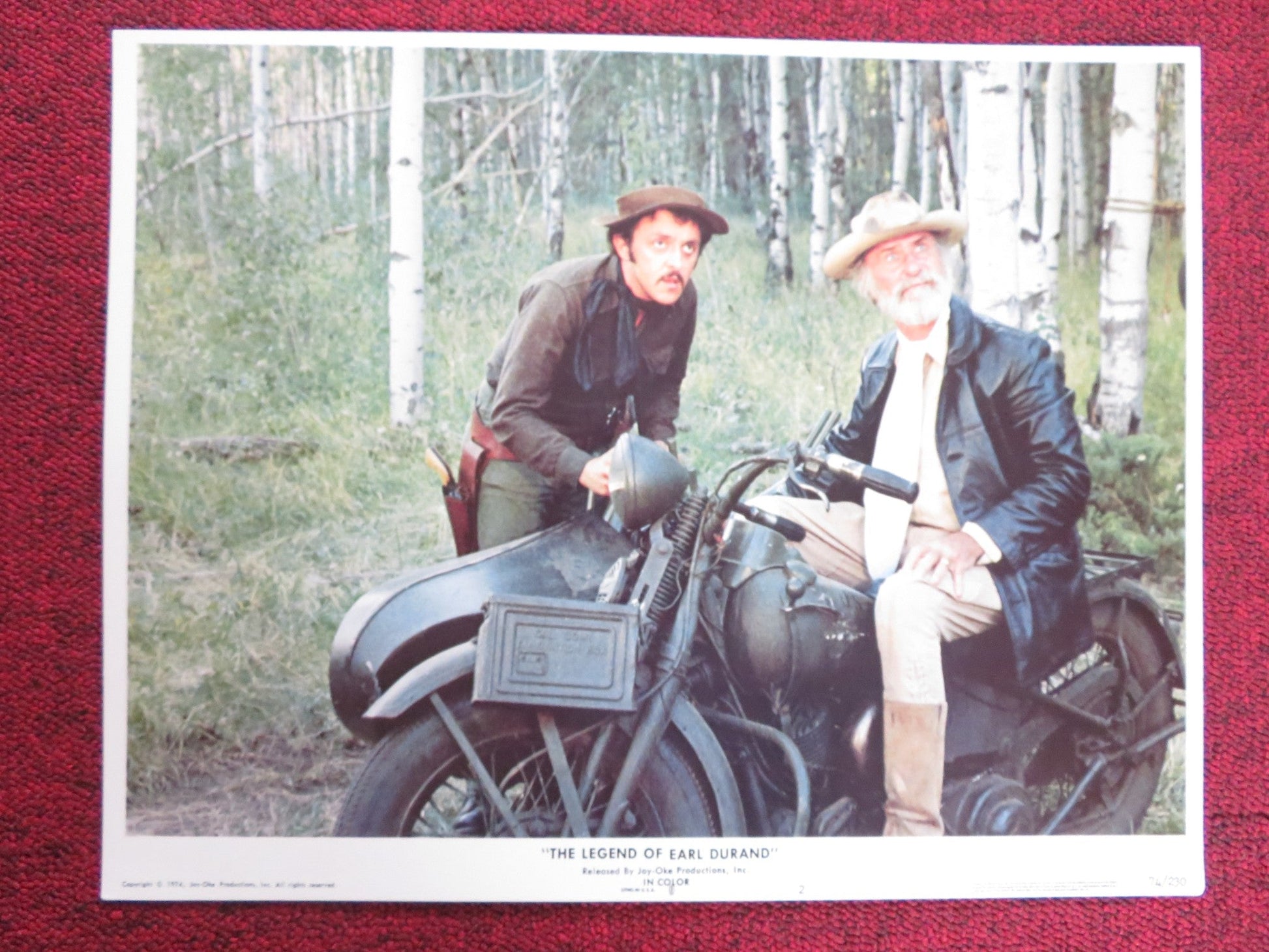 THE LEGEND OF EARL DURAND US LOBBY CARD FULL SET PETER HASKELL SLIM PICKENS 1974 Rendezvous Cinema Movie posters