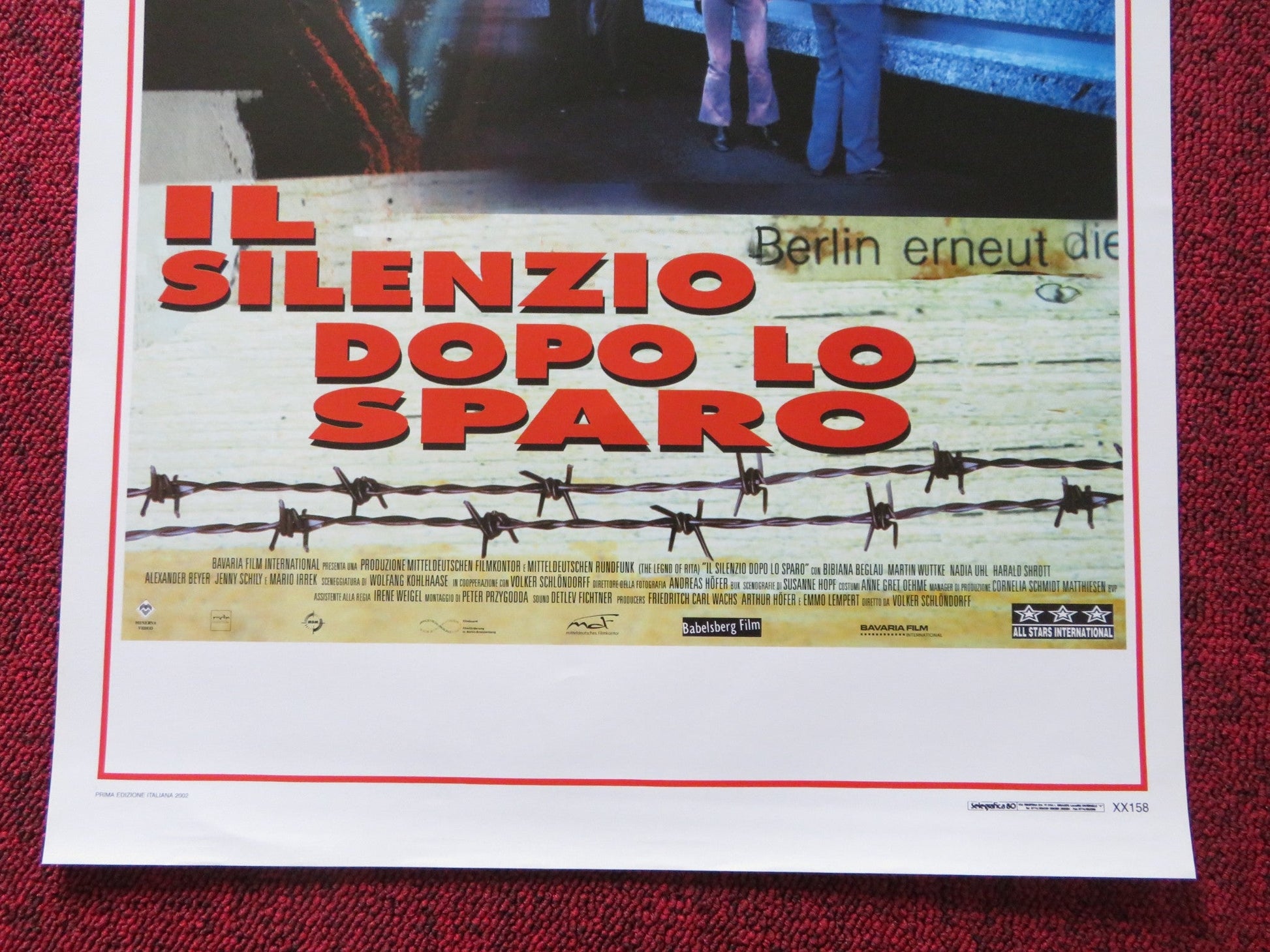 THE LEGEND OF RITA ITALIAN LOCANDINA POSTER BIBIANA BEGLAU MARTIN WUTTKE 2000 Rendezvous Cinema Movie posters